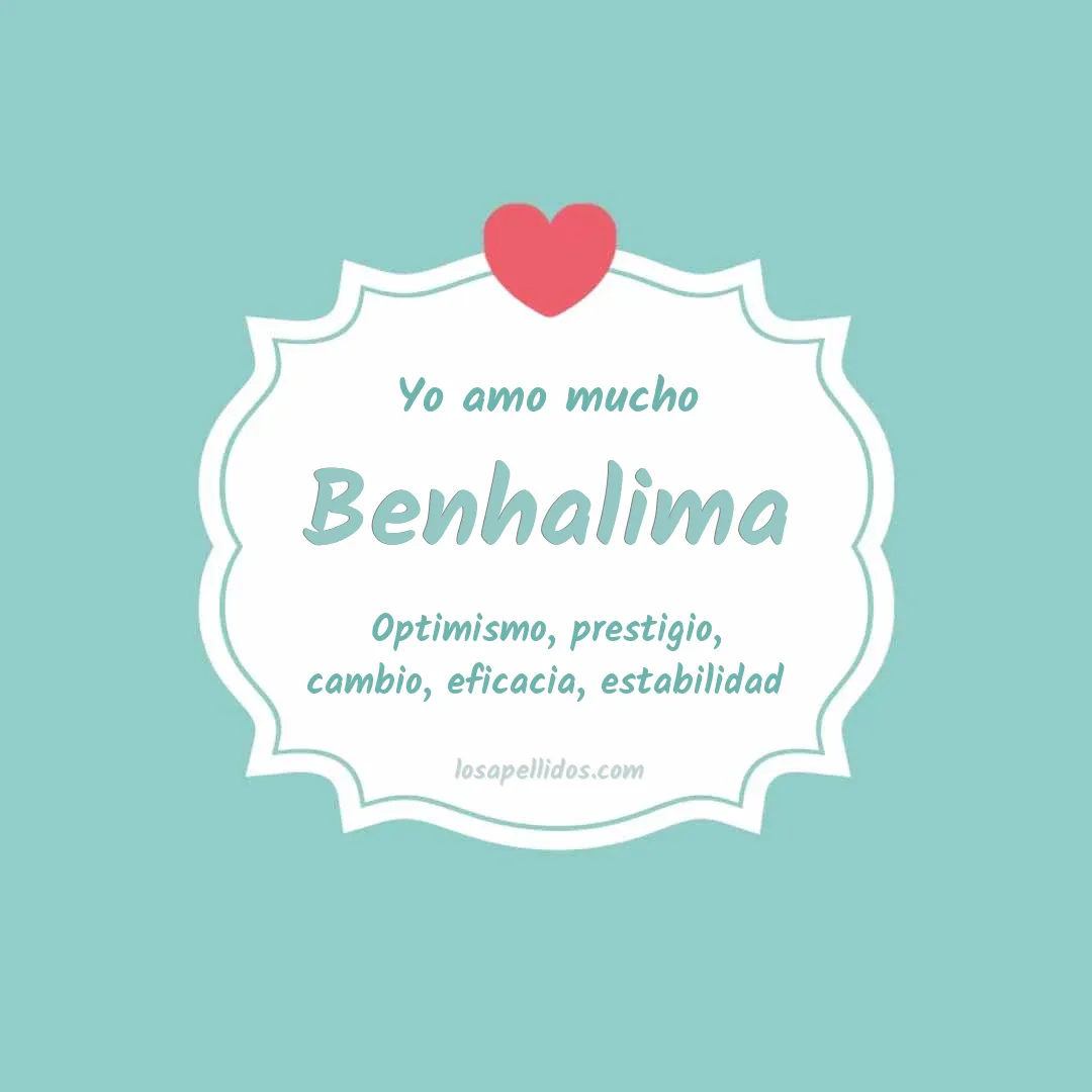 Yo amo mucho Benhalima