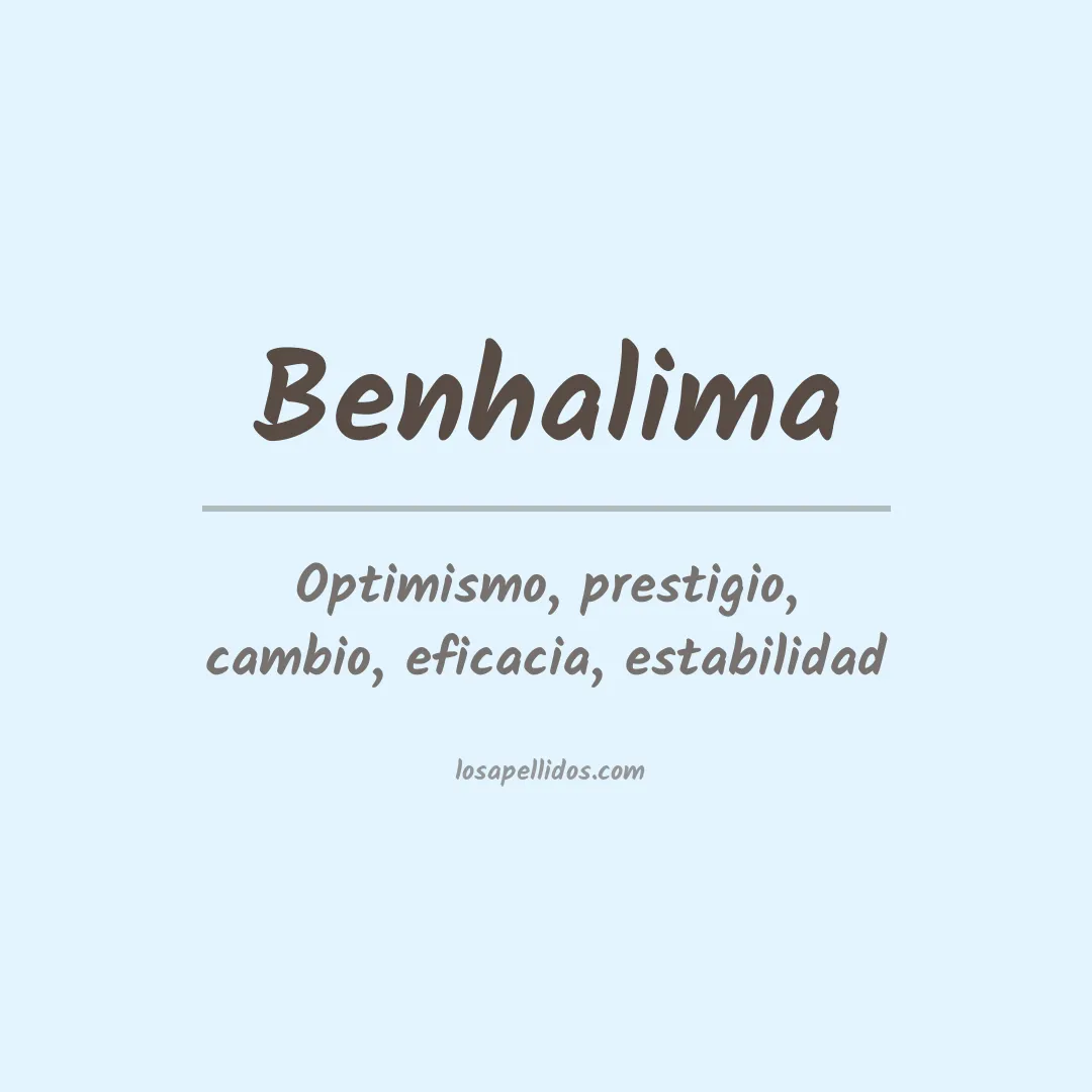 Apellido Benhalima