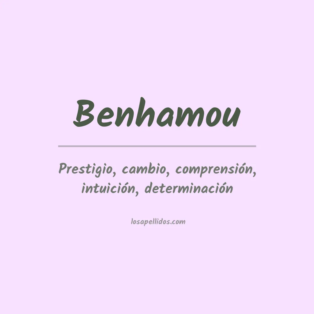 Apellido Benhamou