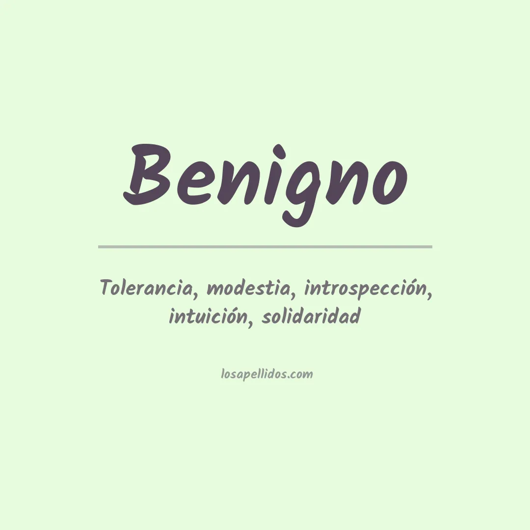 Apellido Benigno