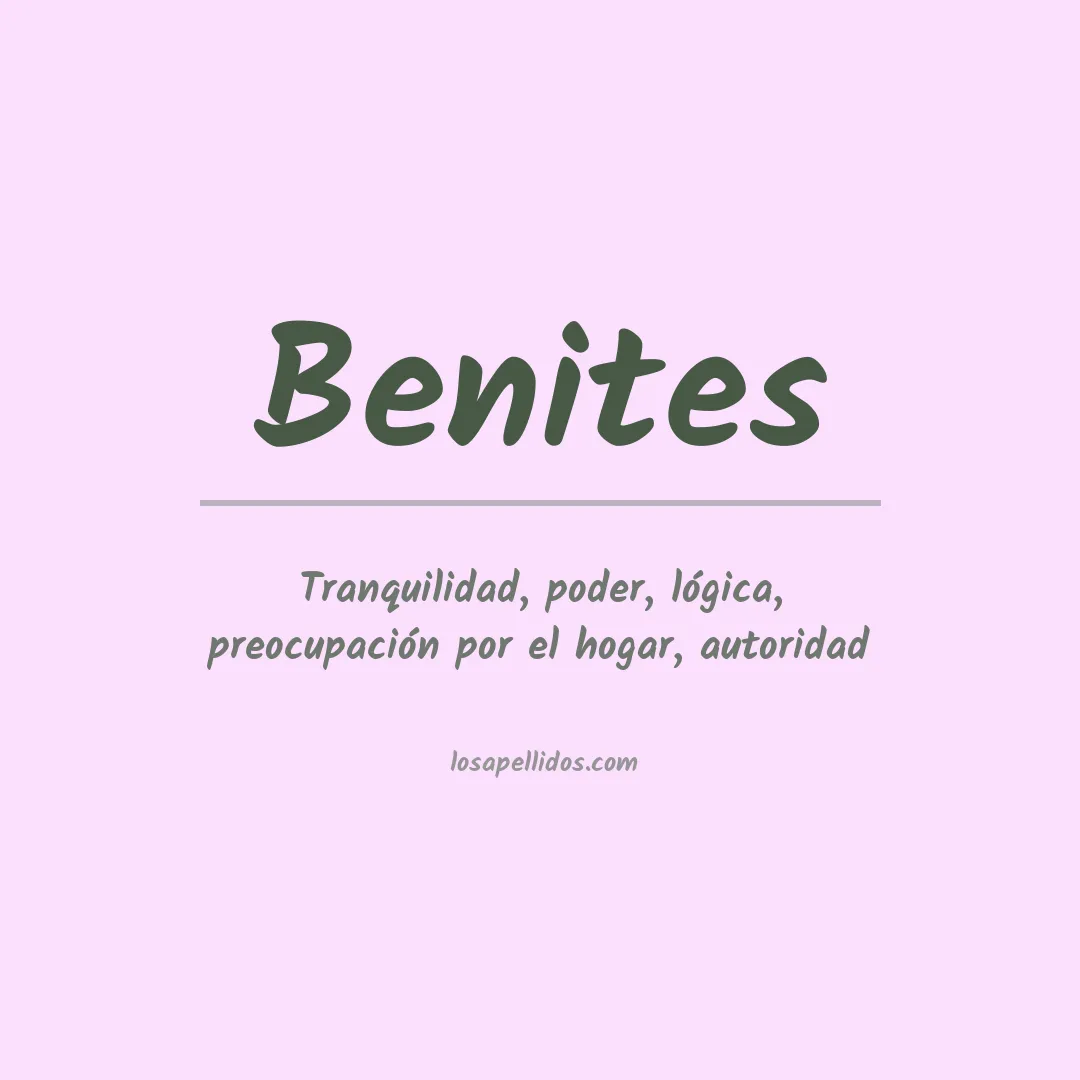 Apellido Benites
