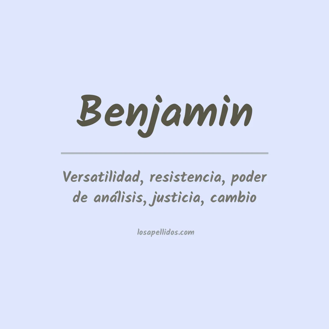Apellido Benjamin