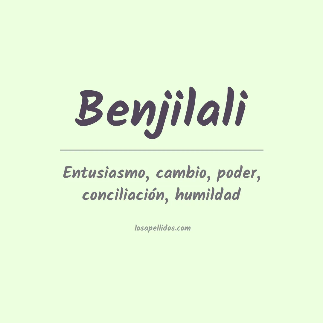 Apellido Benjilali