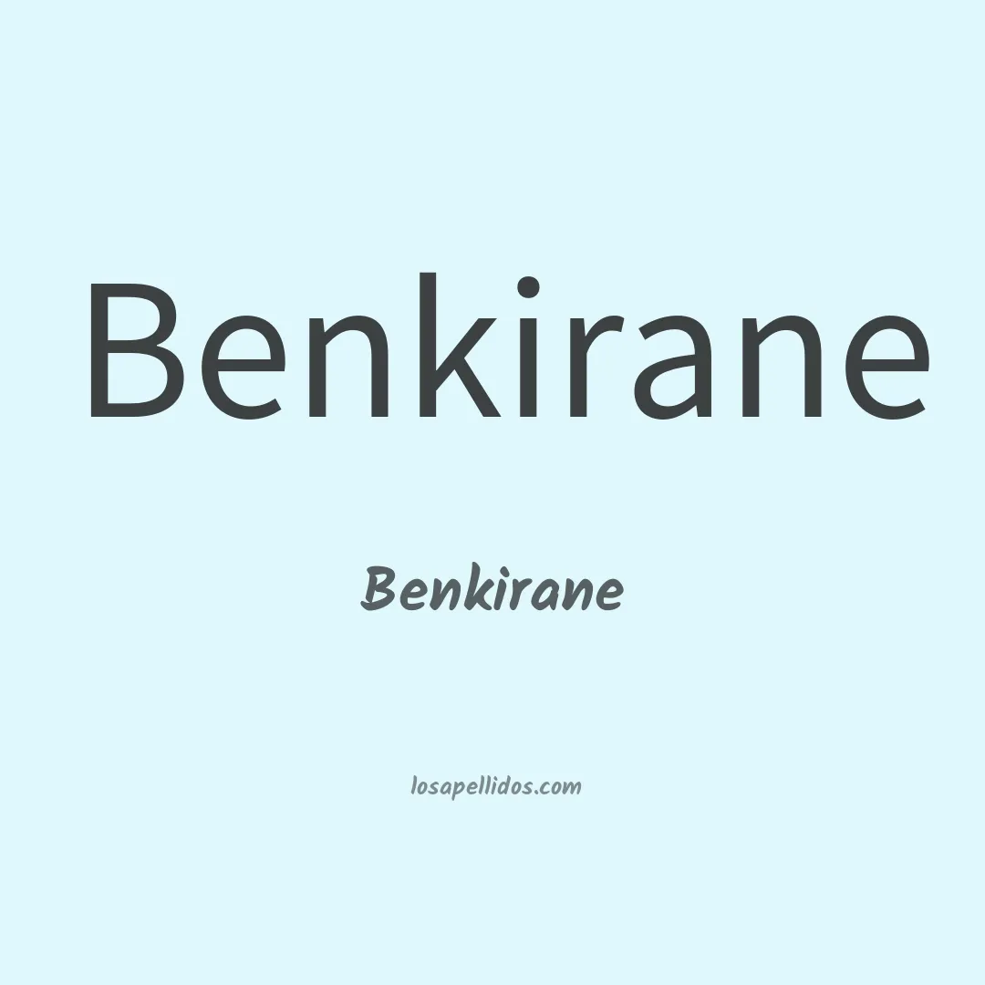 Benkirane en chino