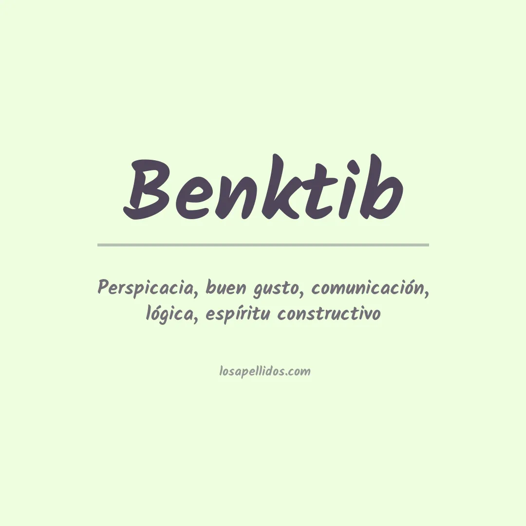 Apellido Benktib