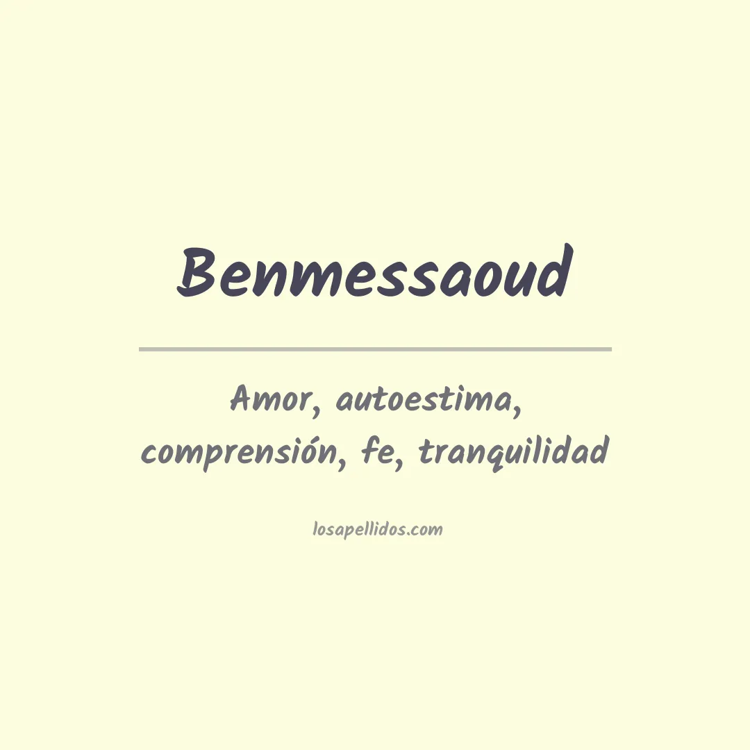 Apellido Benmessaoud