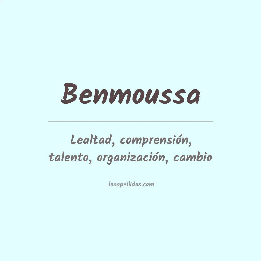 Apellido Benmoussa