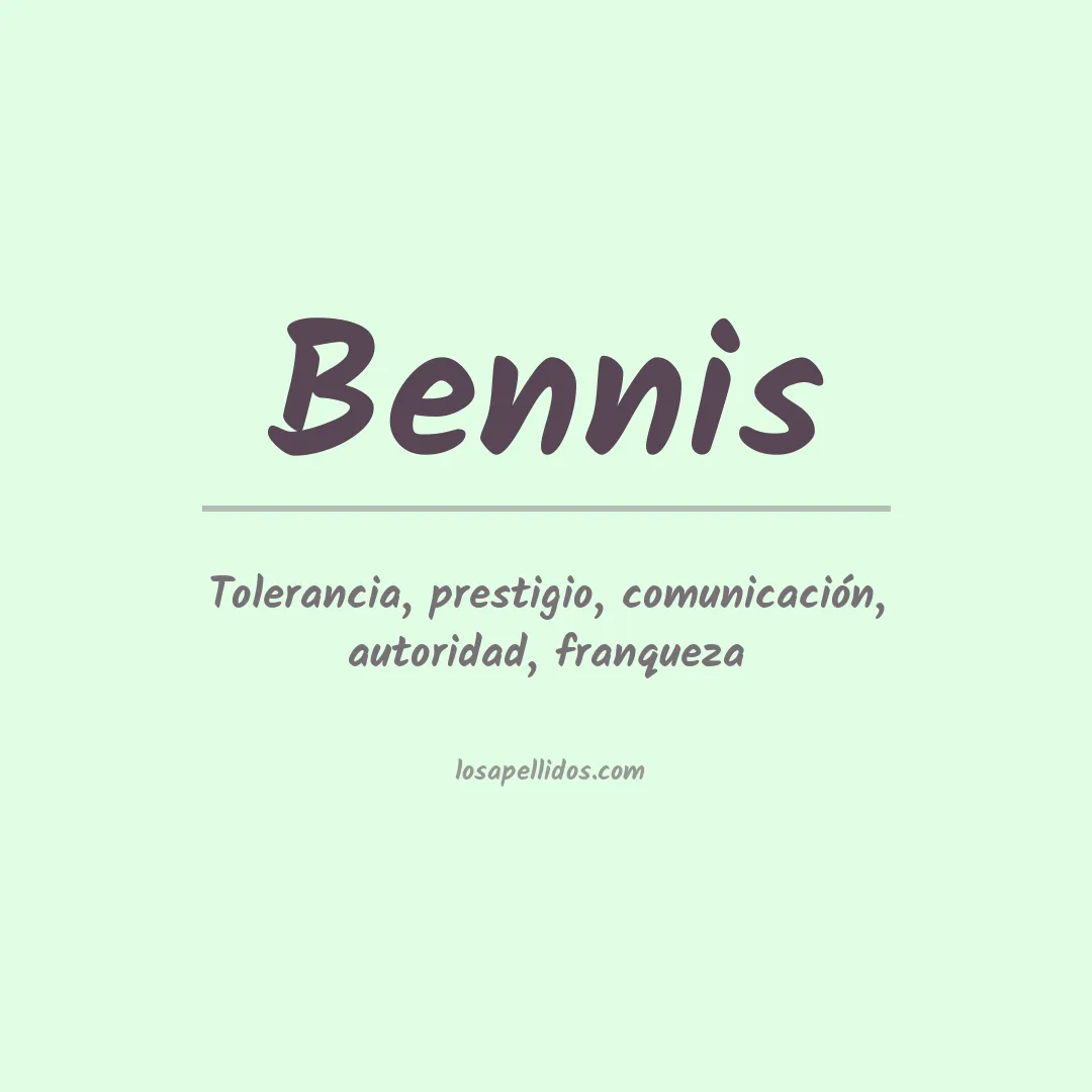 Apellido Bennis