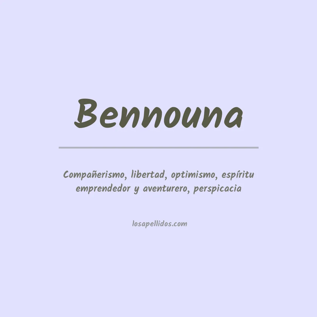 Apellido Bennouna