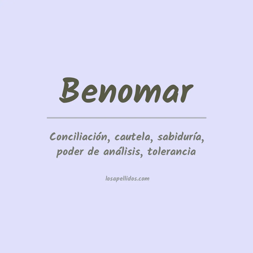Apellido Benomar