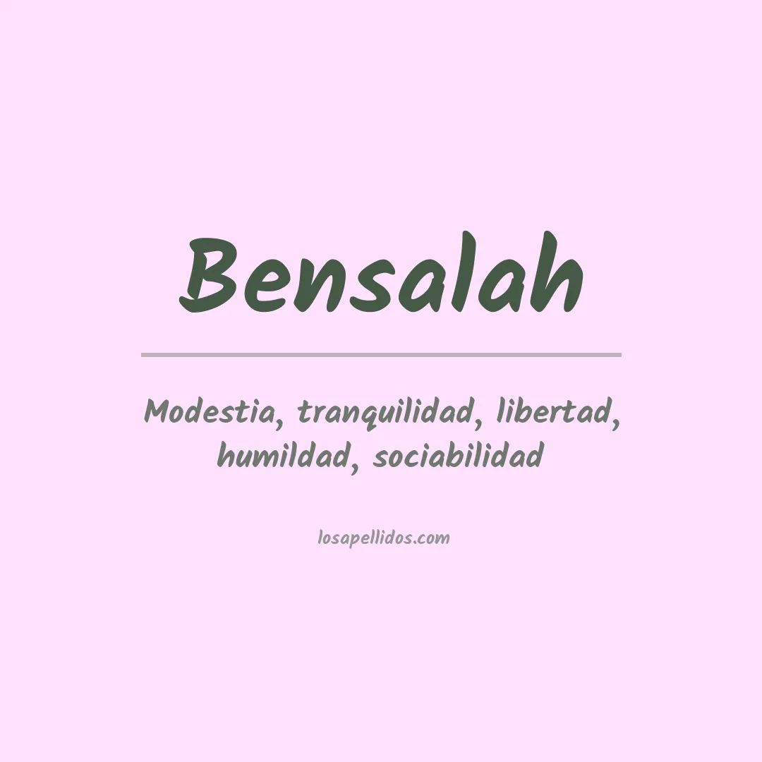 Apellido Bensalah