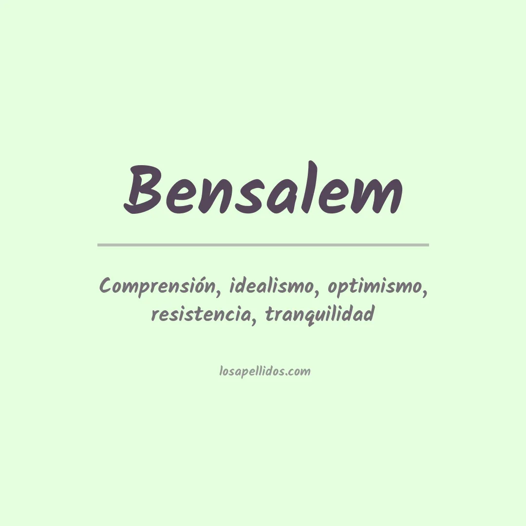 Apellido Bensalem