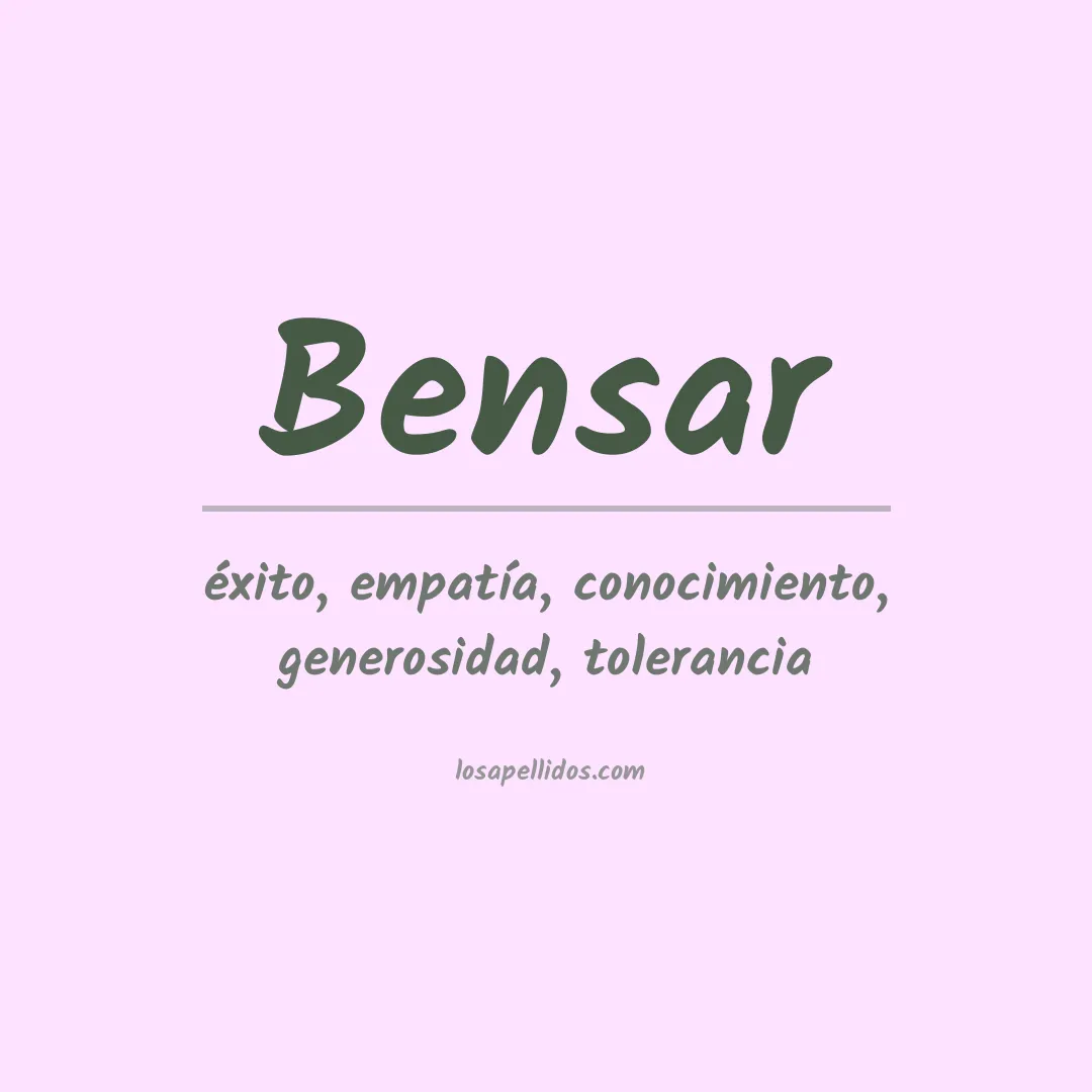 Apellido Bensar