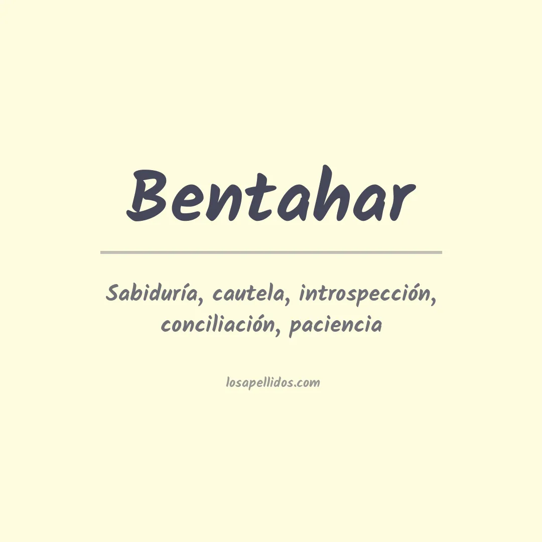 Apellido Bentahar