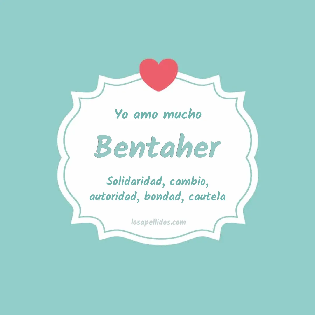 Yo amo mucho Bentaher