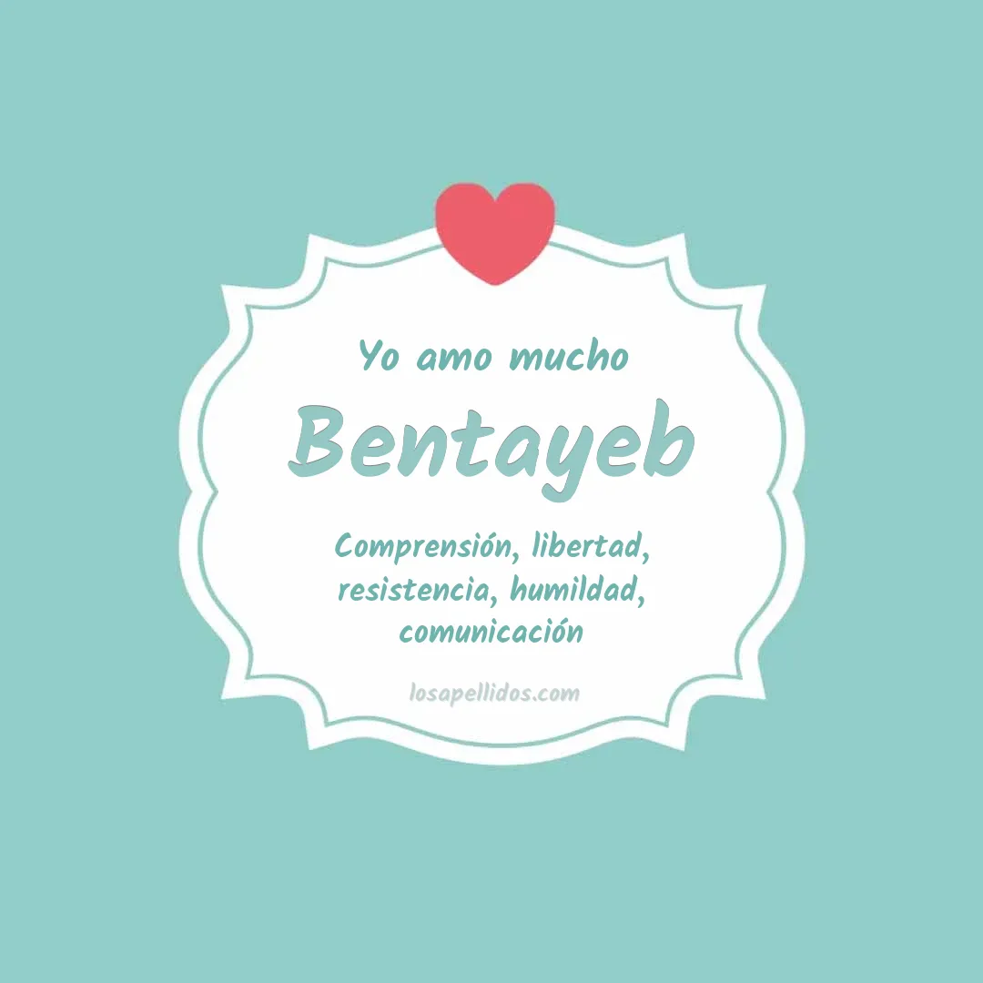 Yo amo mucho Bentayeb