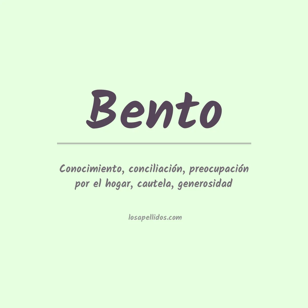 Apellido Bento