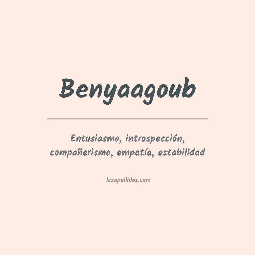Significado del Apellido Benyaagoub