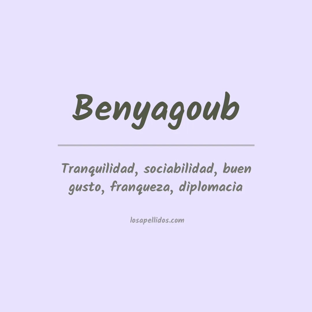 Apellido Benyagoub