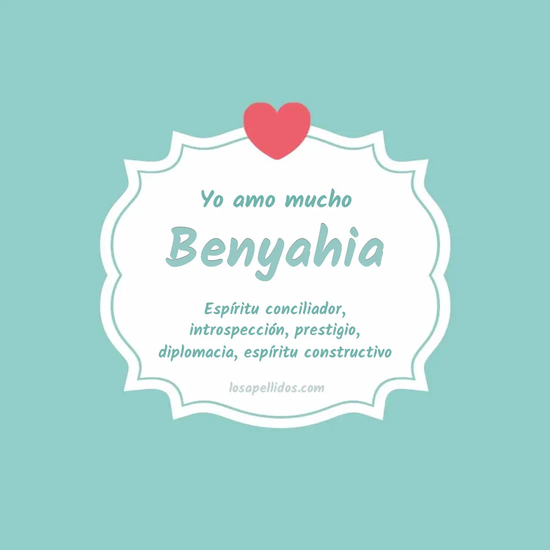 Yo amo mucho Benyahia