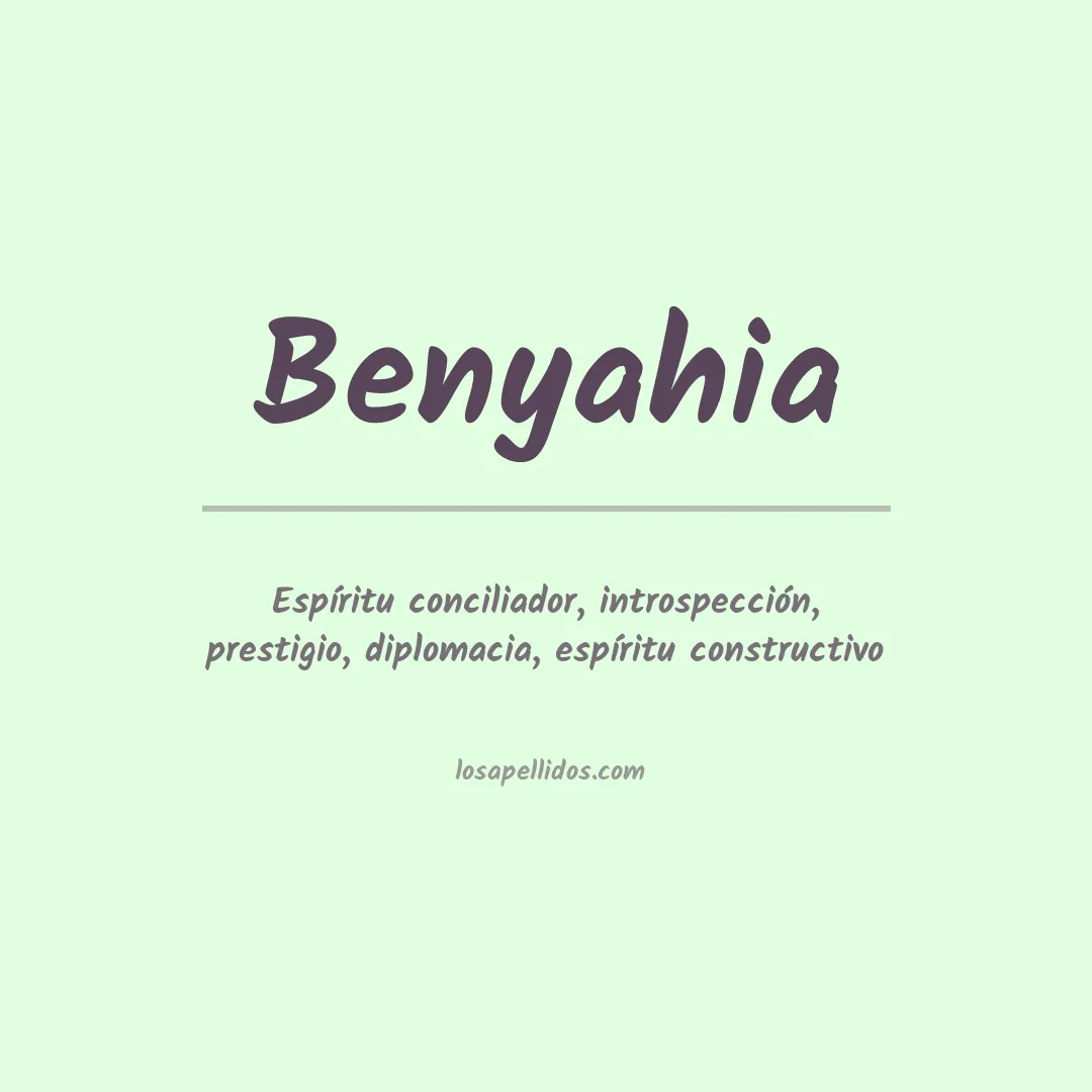 Apellido Benyahia