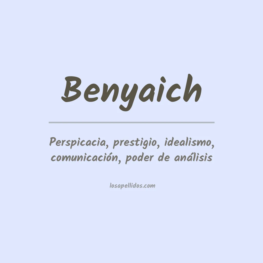 Apellido Benyaich