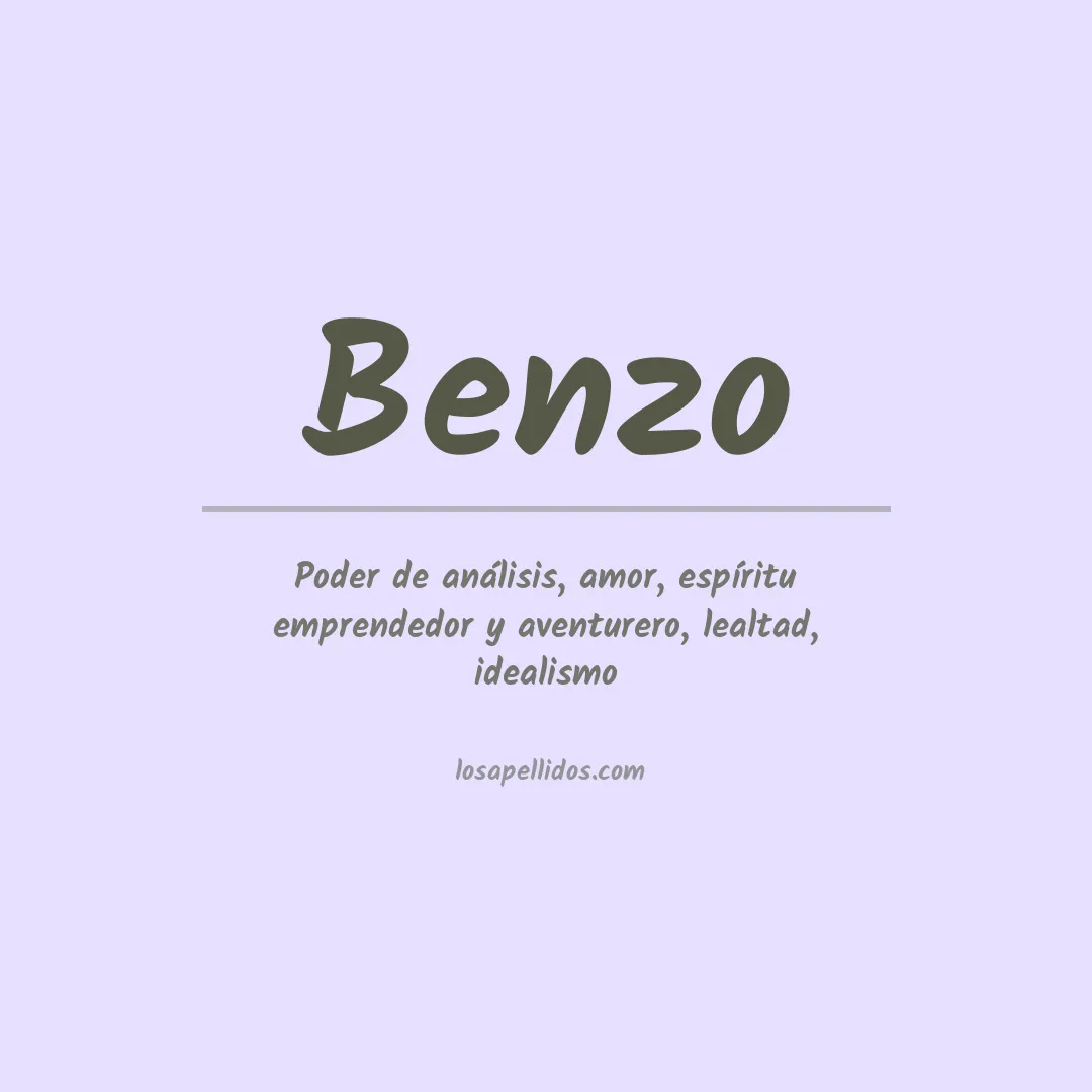 Apellido Benzo