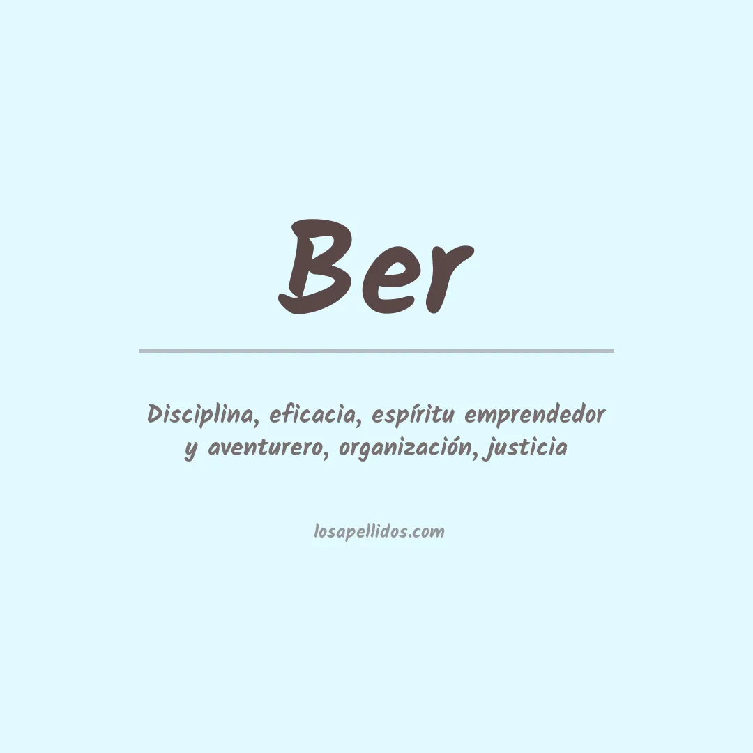Apellido Ber