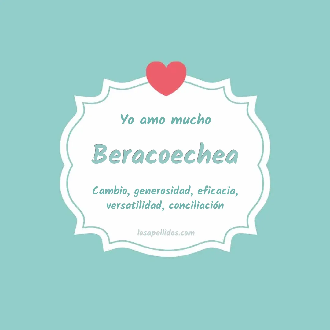 Yo amo mucho Beracoechea