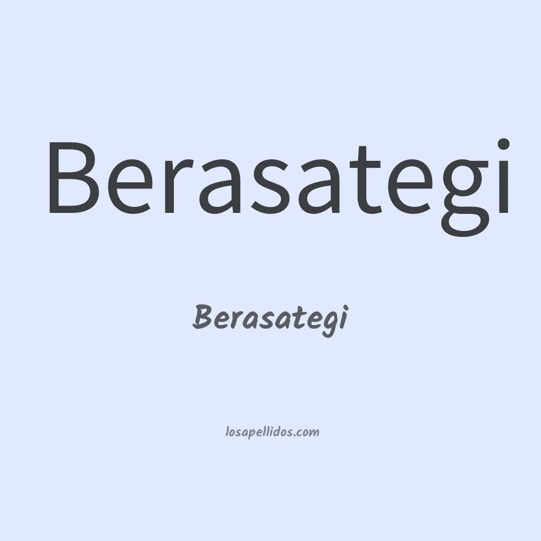 Berasategi en chino