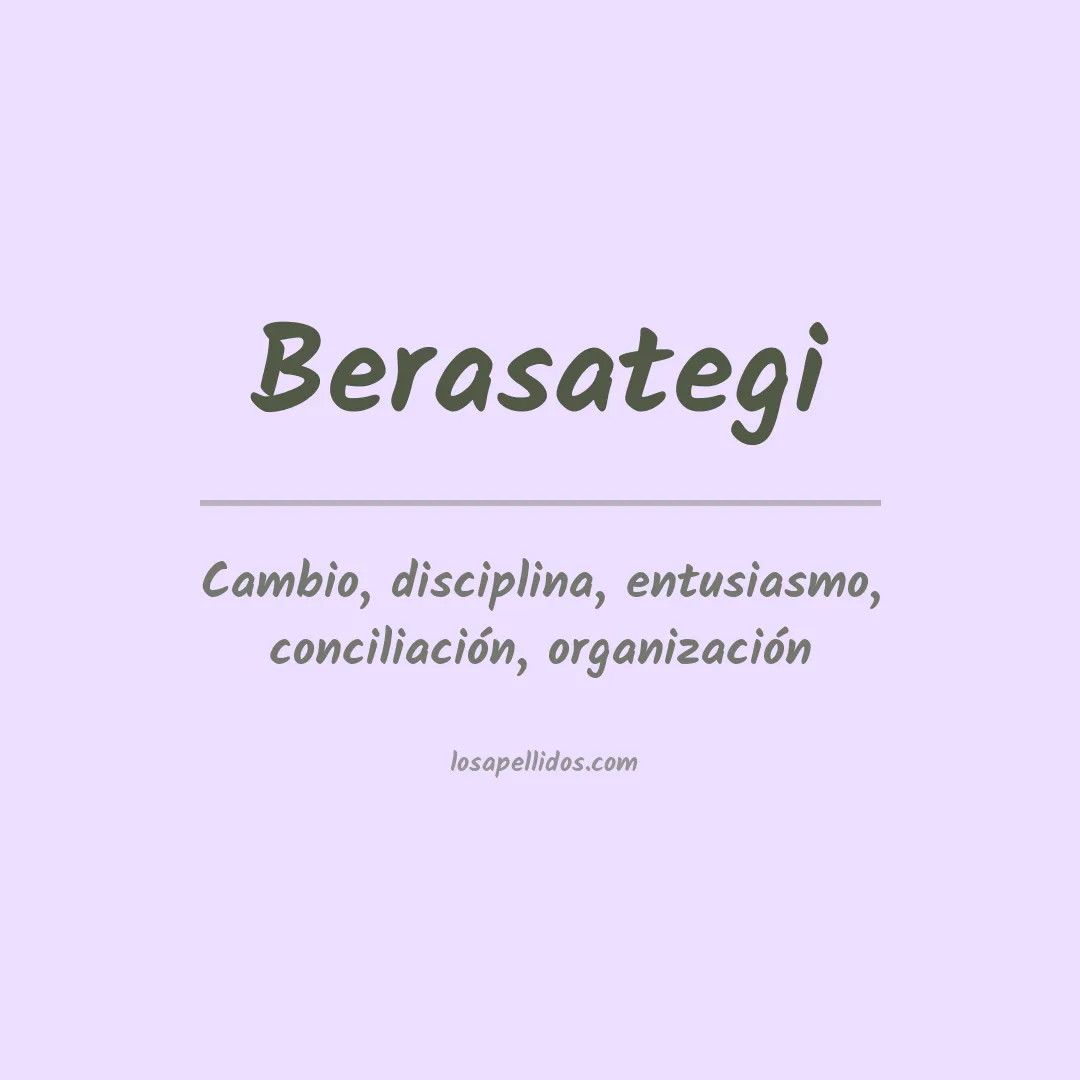 Significado del Apellido Berasategi
