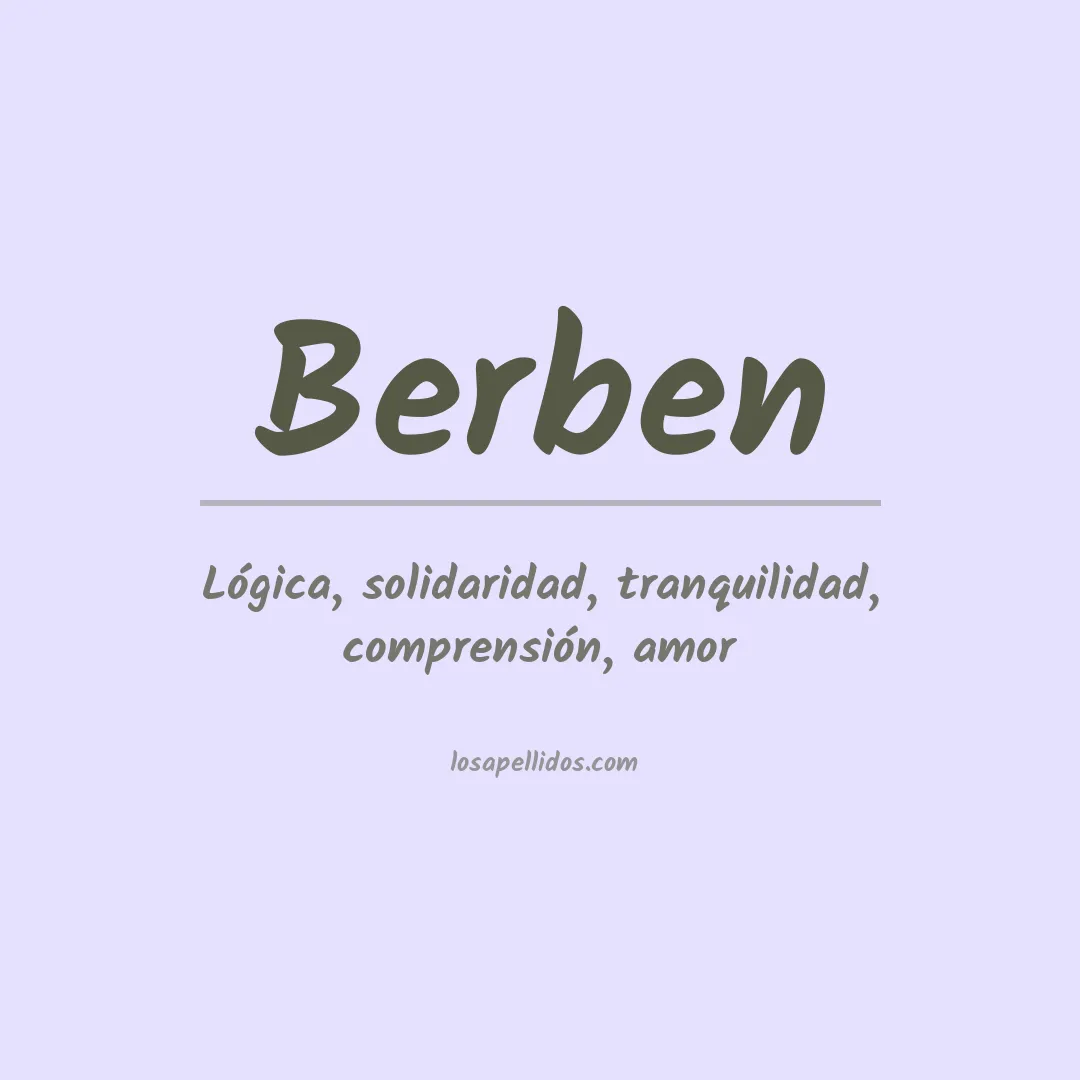 Apellido Berben