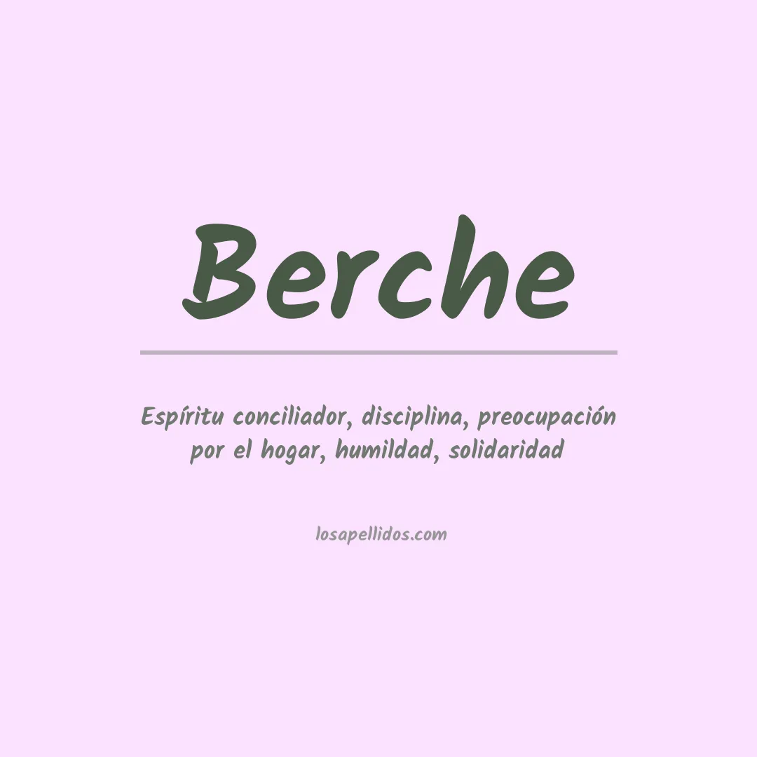 Apellido Berche