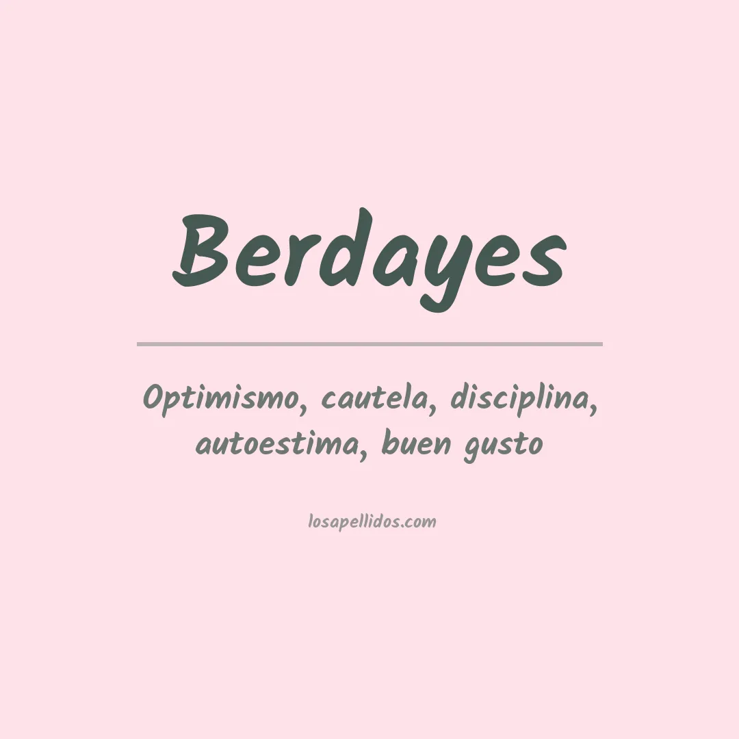 Apellido Berdayes