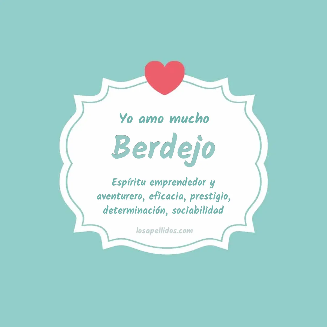Yo amo mucho Berdejo