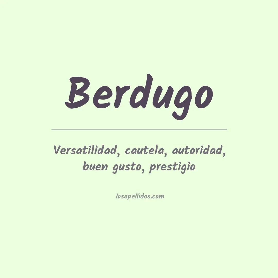 Apellido Berdugo