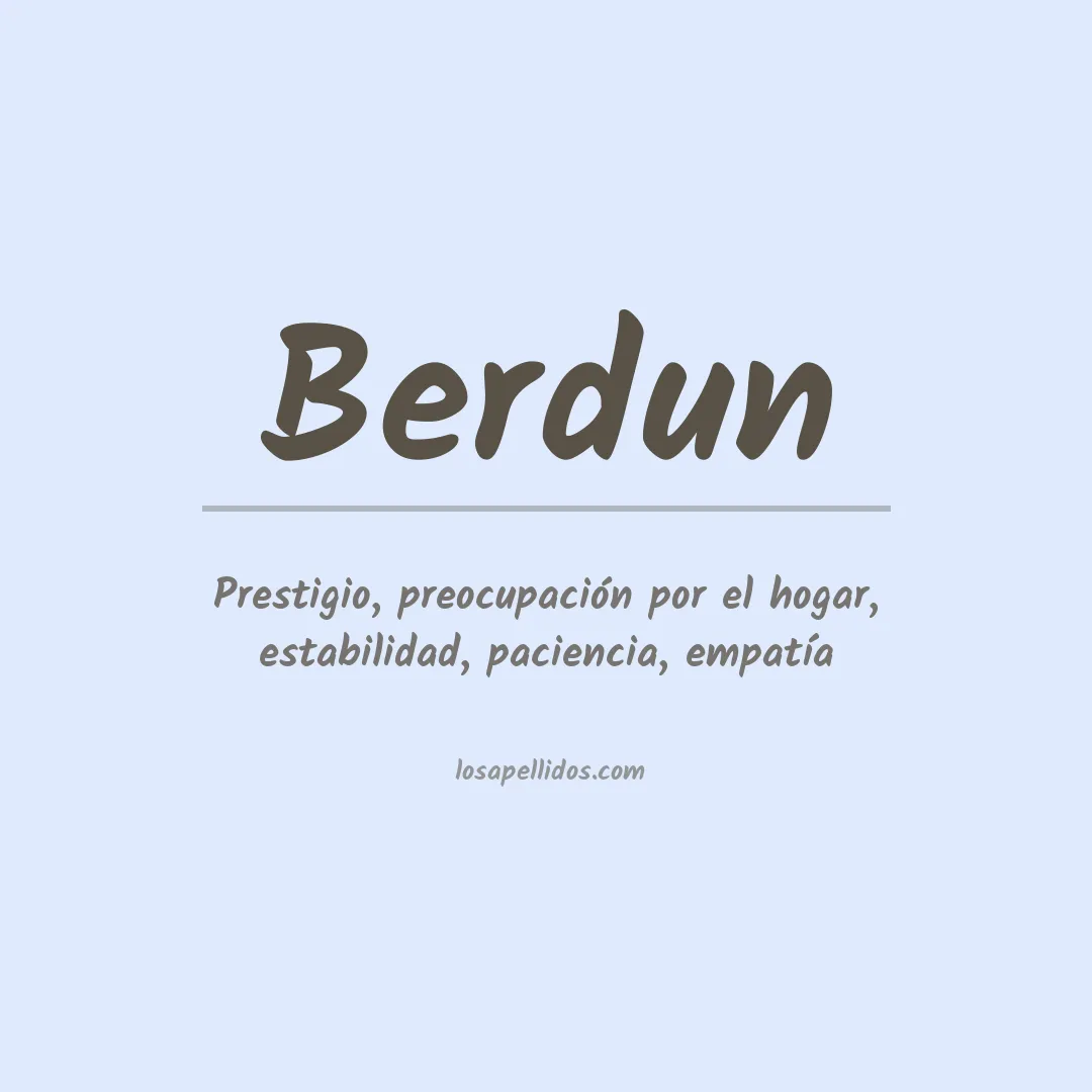 Apellido Berdun