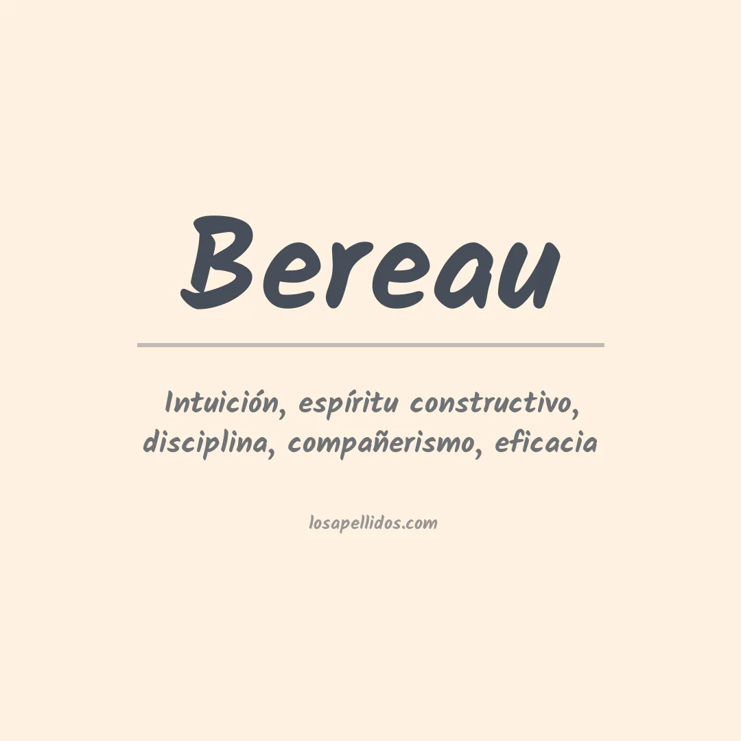 Apellido Bereau