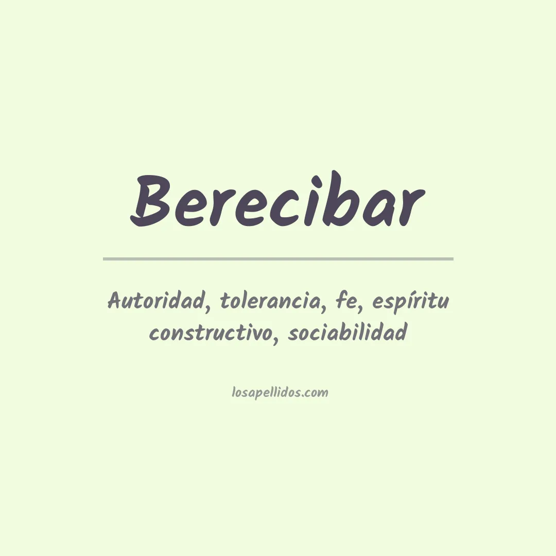 Apellido Berecibar