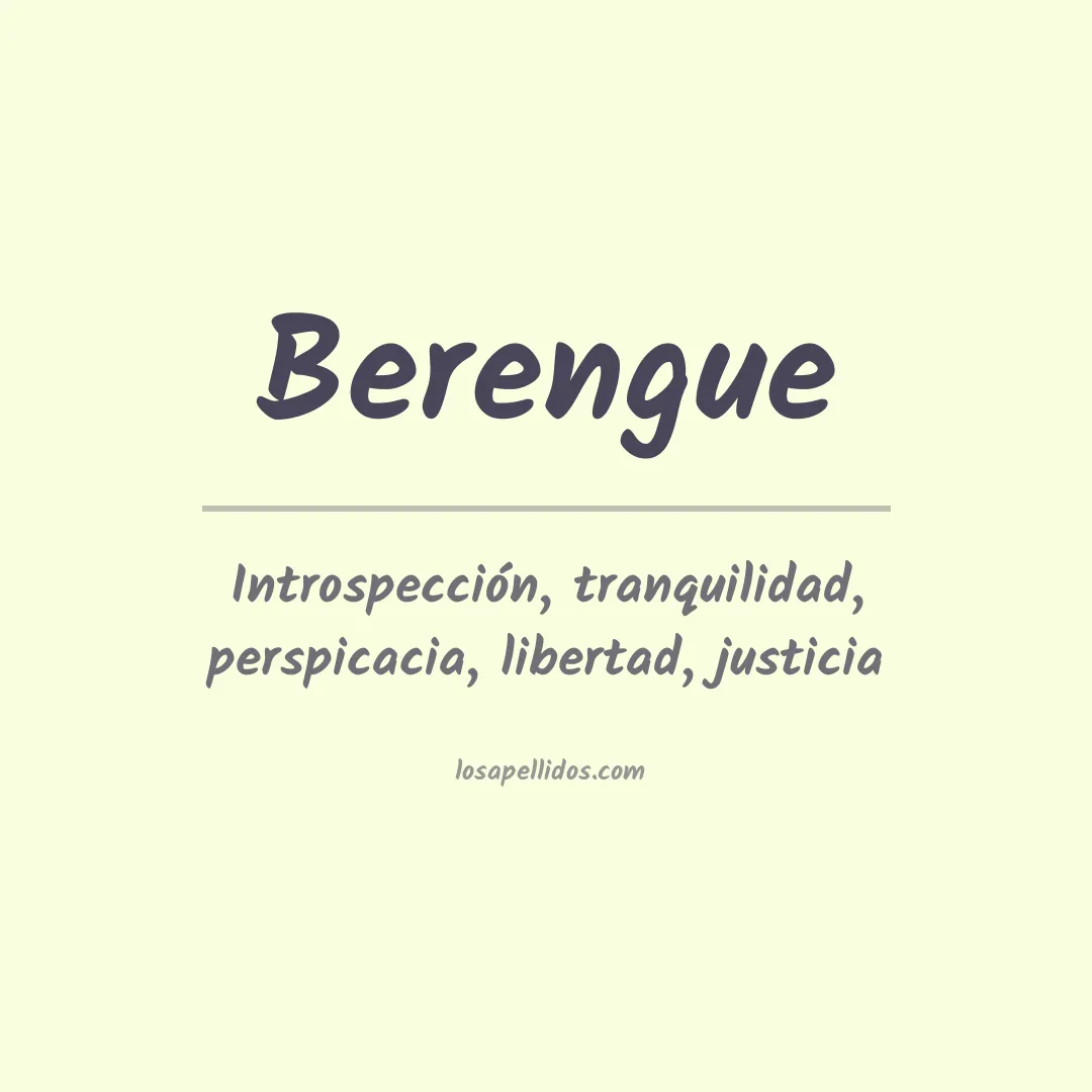 Apellido Berengue