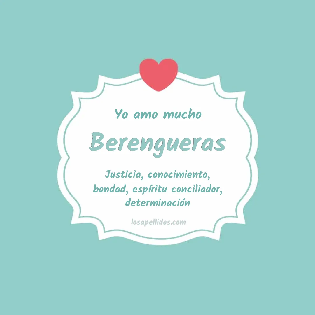 Yo amo mucho Berengueras