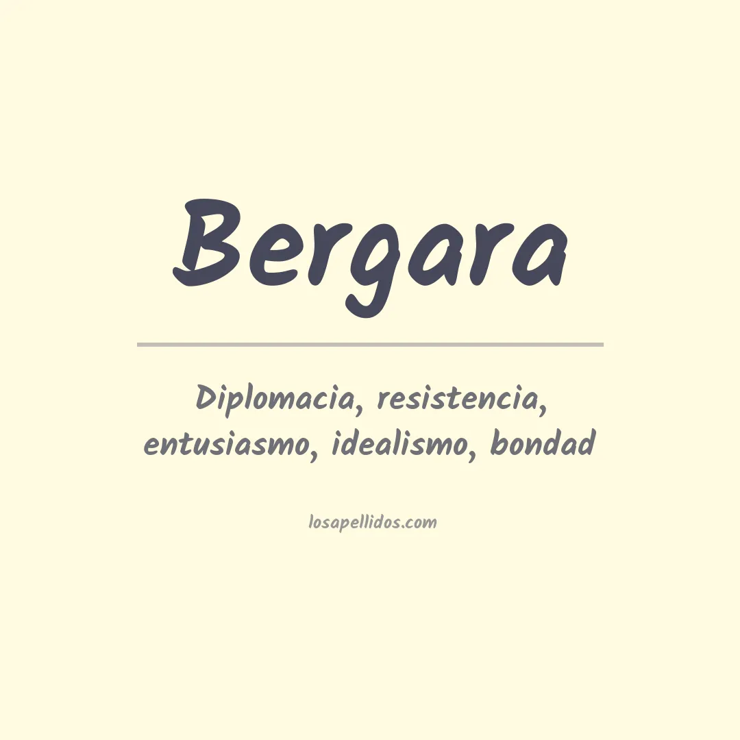 Apellido Bergara