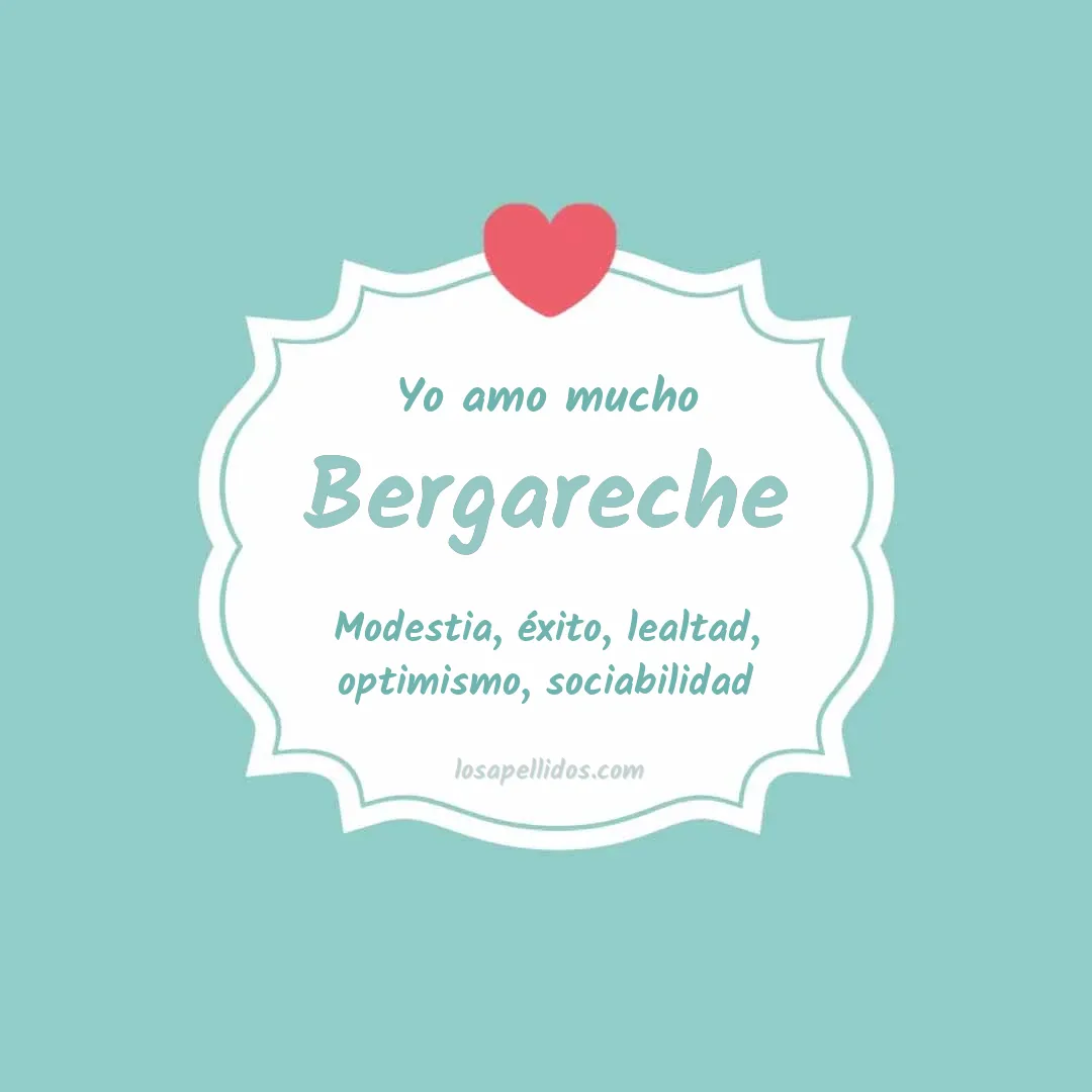 Yo amo mucho Bergareche
