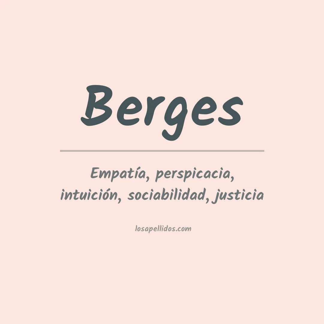 Apellido Berges