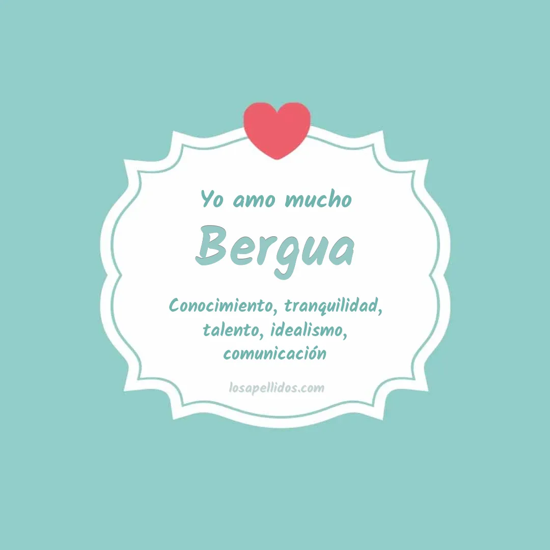 Yo amo mucho Bergua
