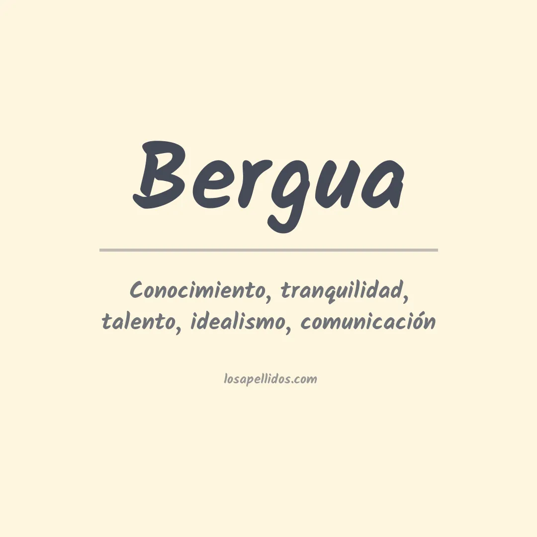 Apellido Bergua