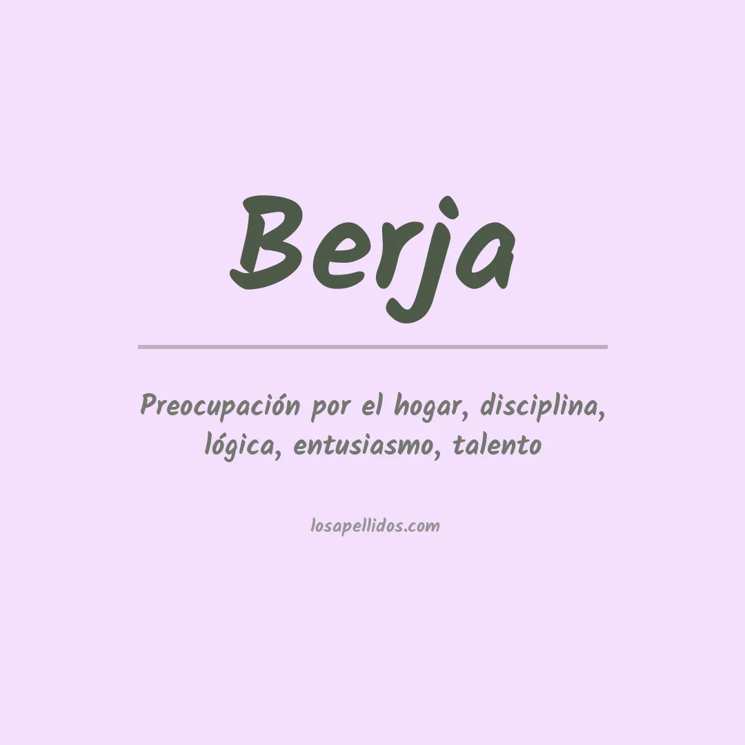 Apellido Berja