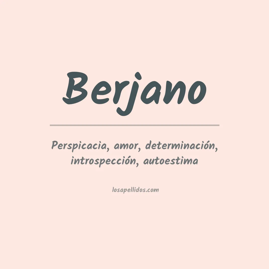 Apellido Berjano