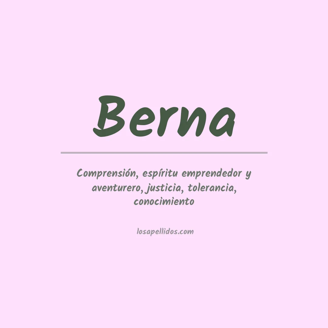 Apellido Berna