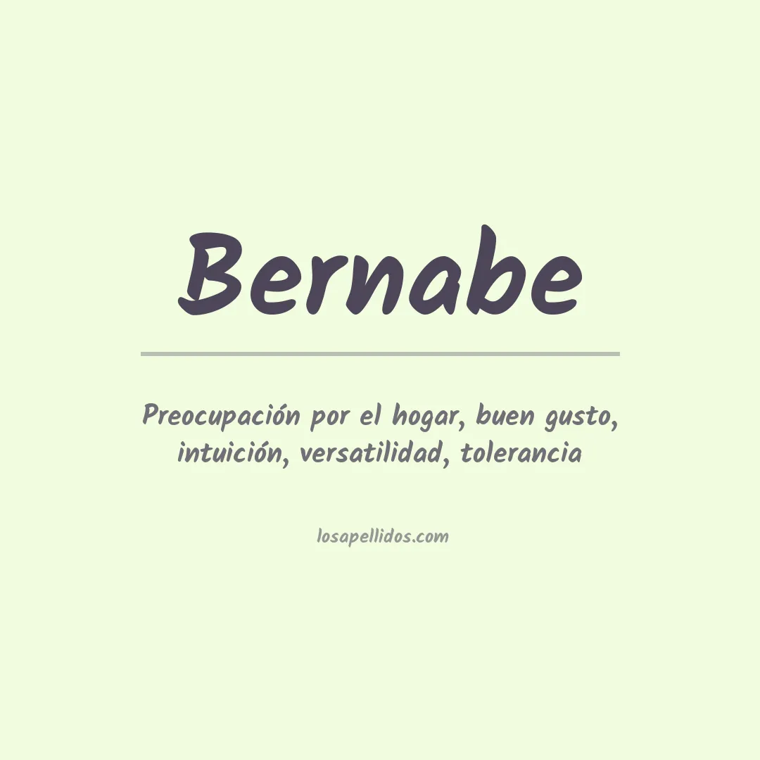 Apellido Bernabe